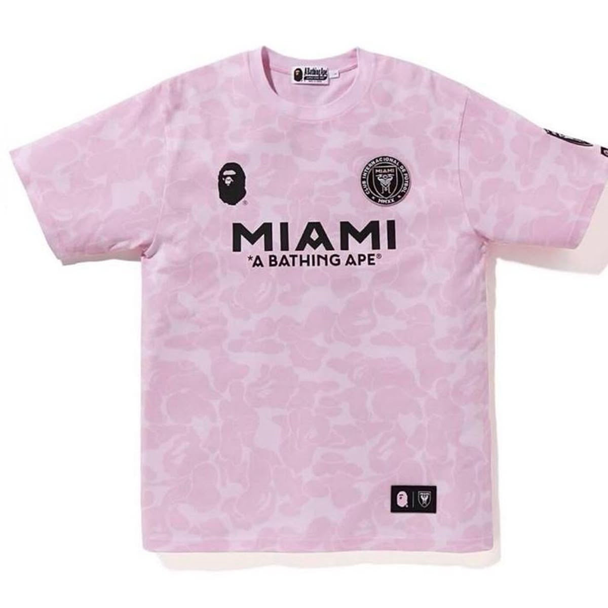 Bape x Inter Miami CF camo Tee